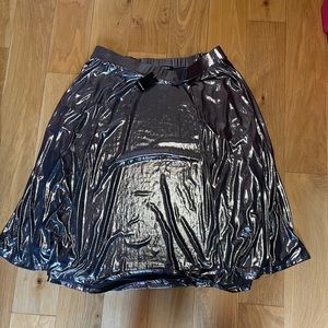 Torrid Slinky Liquid Silvet Skirt-NWT